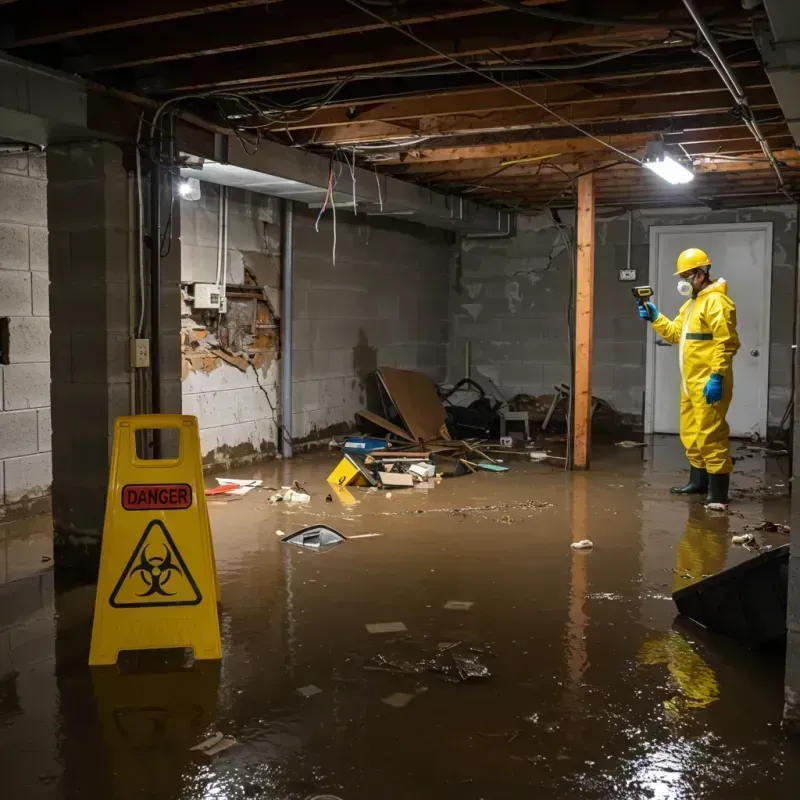 Flooded Basement Electrical Hazard in Mott Haven, NY Property